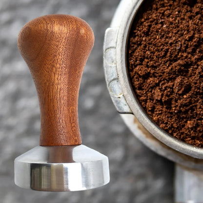 Coffee Tamper with Wooden Handle