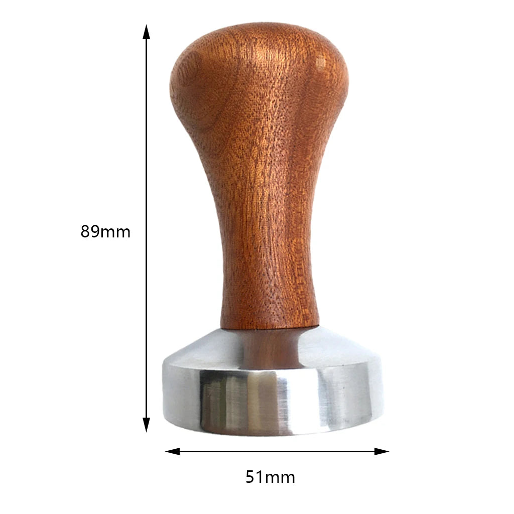 Coffee Tamper with Wooden Handle