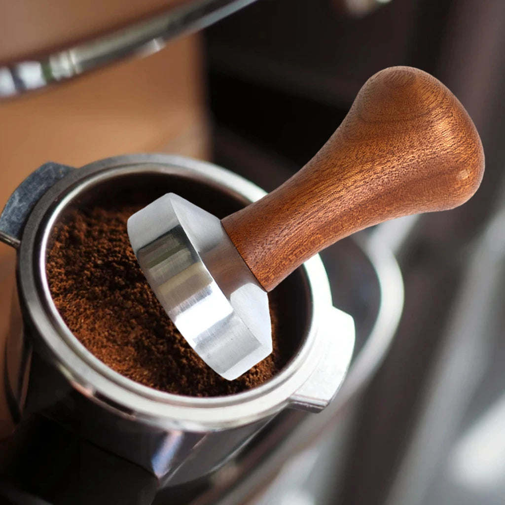 Coffee Tamper with Wooden Handle