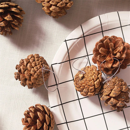 6pcs Artificial Pine Cones