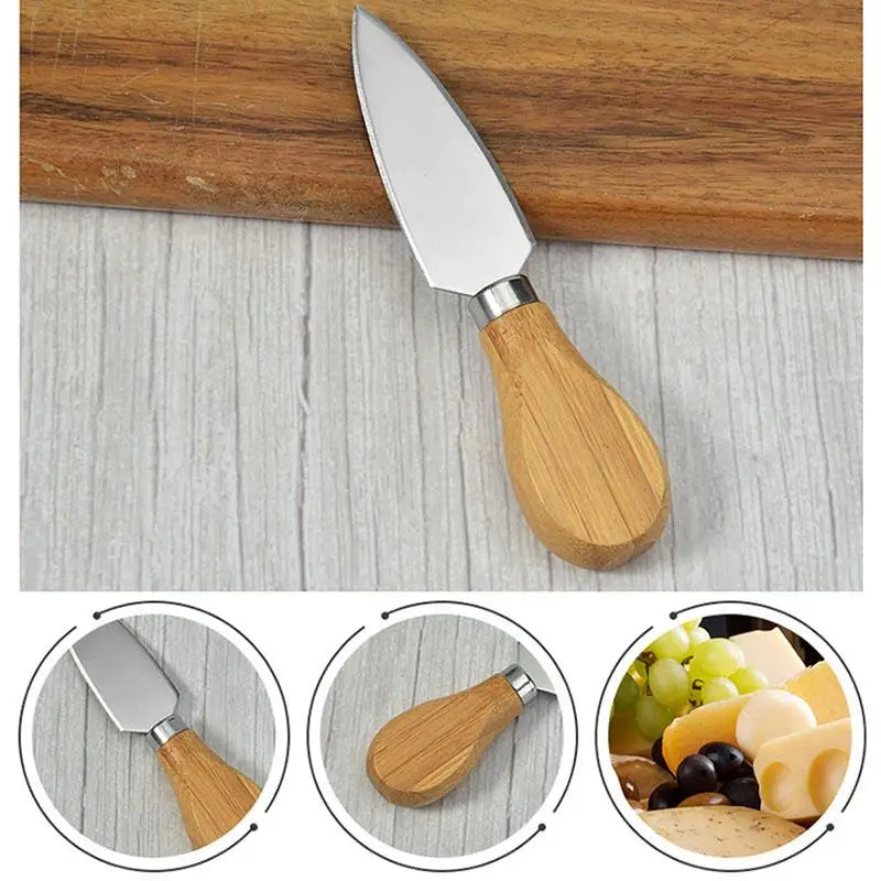 Premium Acacia Wooden Handle Cheese Knives