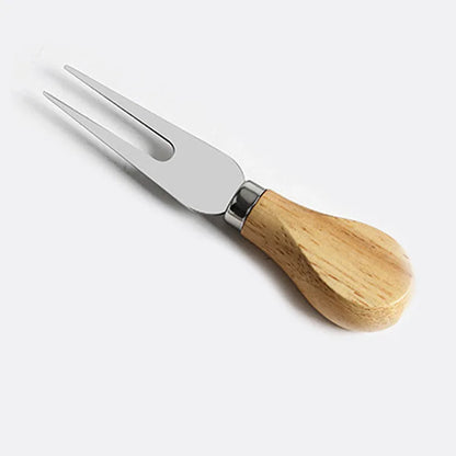 Stainless Steel Cheese Knife Set with Wood Handle