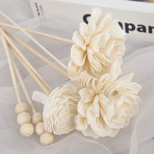 Dahlia Flower Rattan Diffuser Sticks