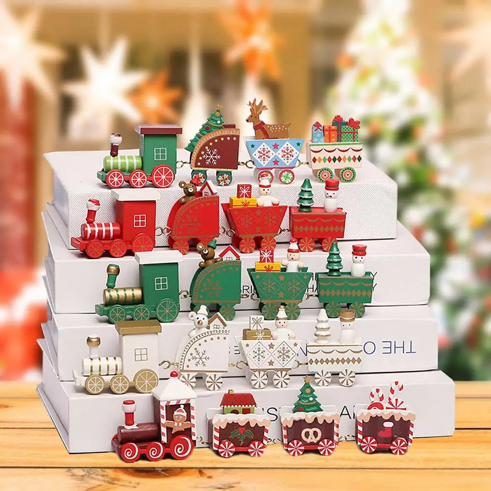 Christmas Wooden Train Ornament