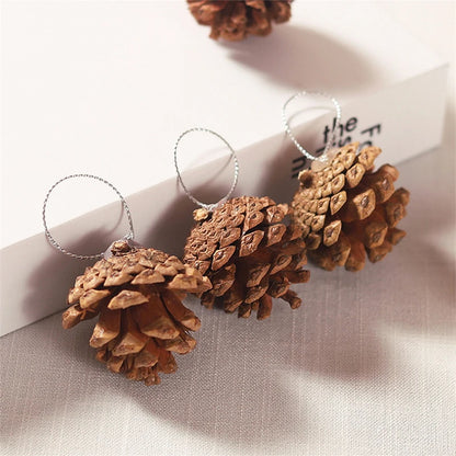 6pcs Artificial Pine Cones