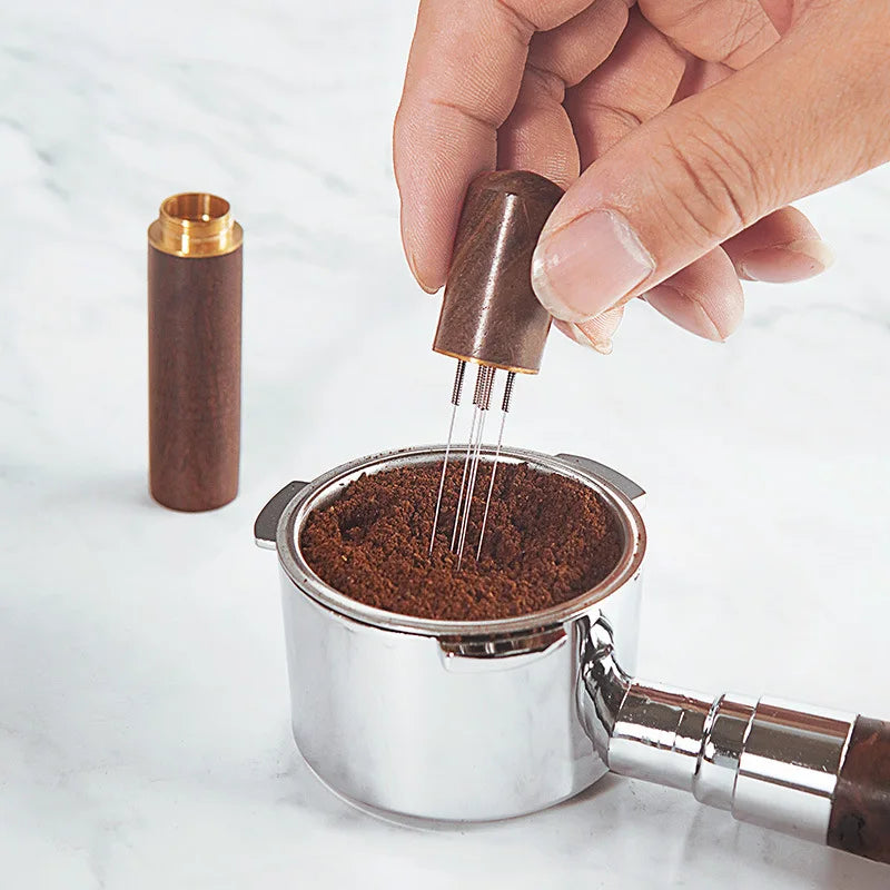 Stainless Steel Coffee Powder Tamper Stirrer & Distributor