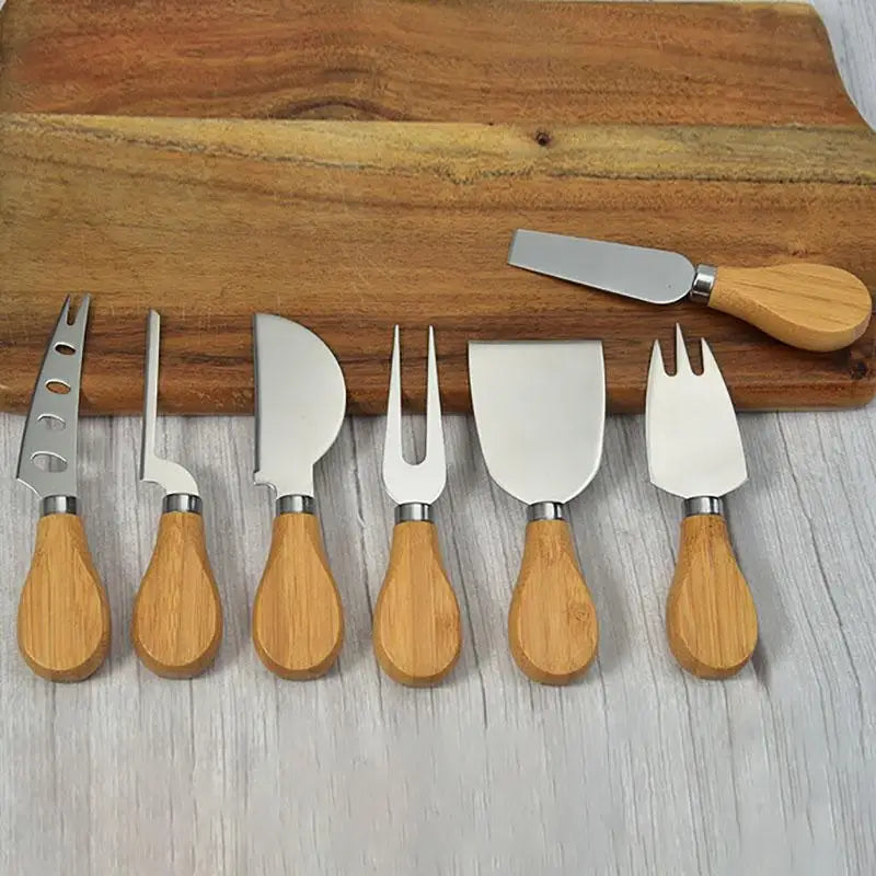 Premium Acacia Wooden Handle Cheese Knives