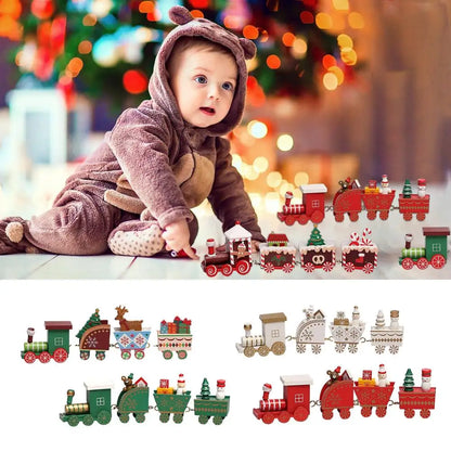 Christmas Wooden Train Ornament