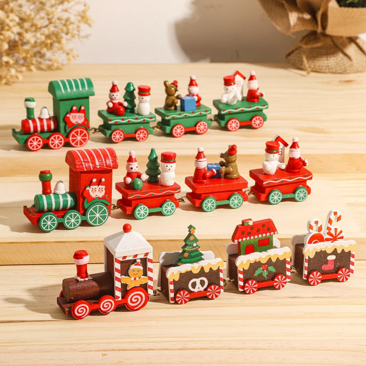 Christmas Wooden Train Ornament