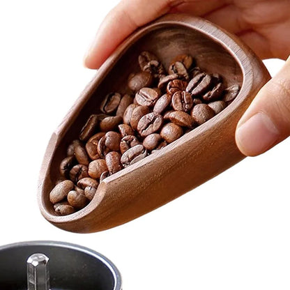 Solid Walnut Coffee Bean Dosing Tray