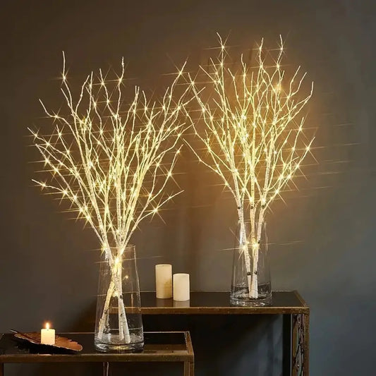 White Birch Branch LED Twig Lights