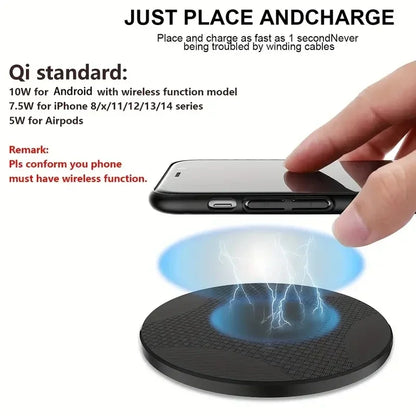 10W Ultra-Thin Wireless Charger Pad Stand