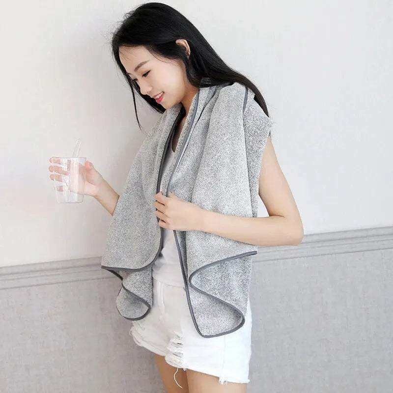 Thickened Bamboo Fiber Bath Towel