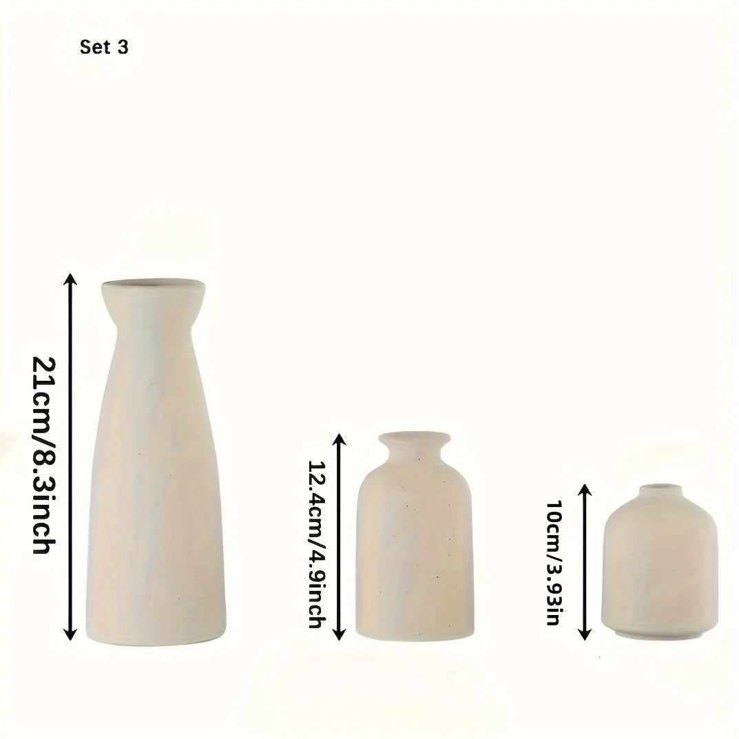 Set of 3 Ceramic Vase