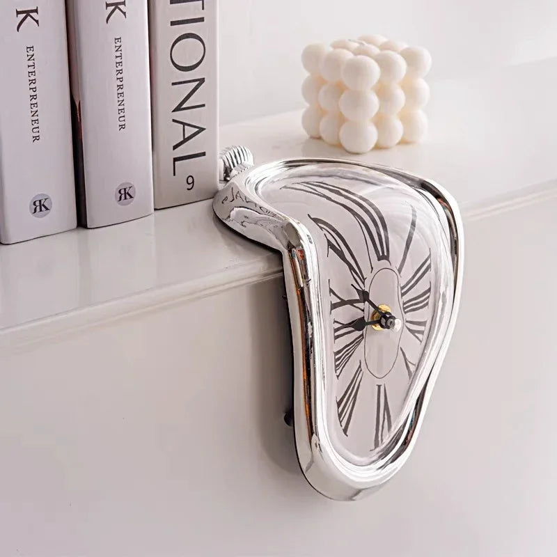 Novel Surreal Melting Wall Clock