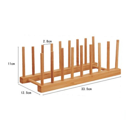 Bamboo Dish Rack Organizer