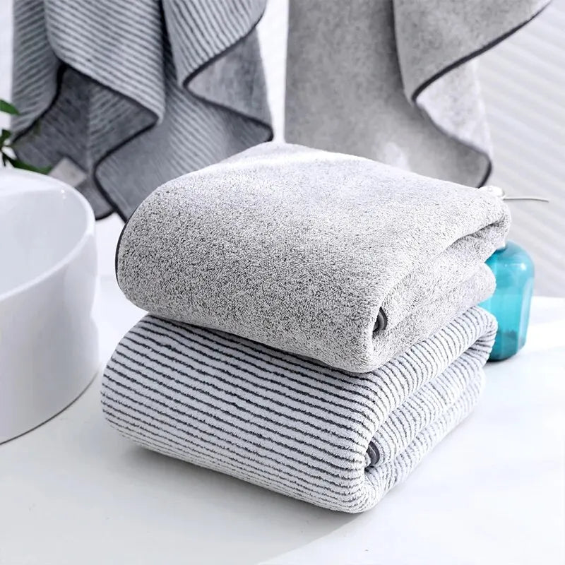 Thickened Bamboo Fiber Bath Towel