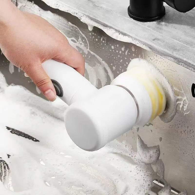 Multi-functional Electric Cleaning Brush for Kitchen and Bathroom