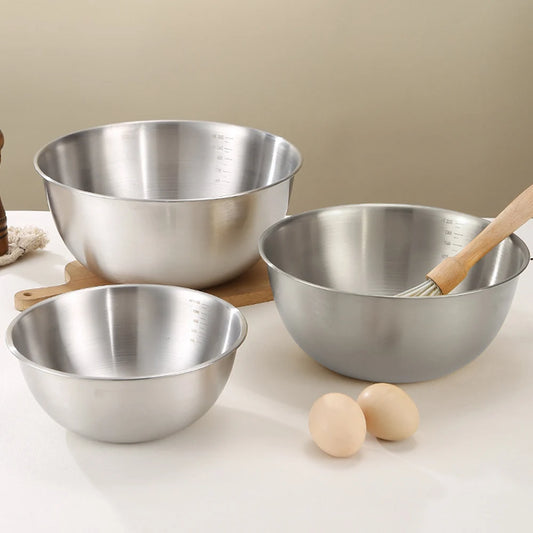 3-Piece Stainless Steel Mixing Bowl Set