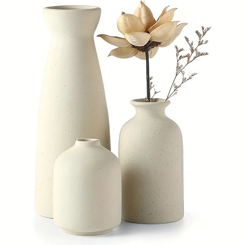 Set of 3 Ceramic Vase