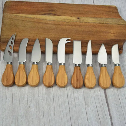 Premium Acacia Wooden Handle Cheese Knives